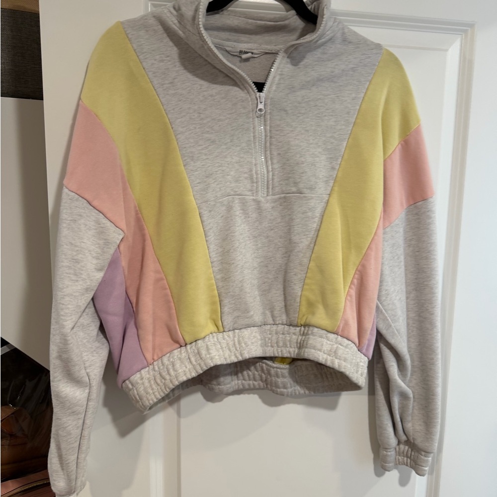 BB Dakota Multicolor Panel Sweatshirt
